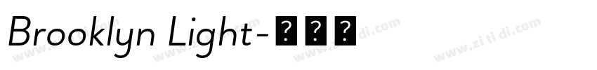 Brooklyn Light字体转换 Brooklyn Light字体转换